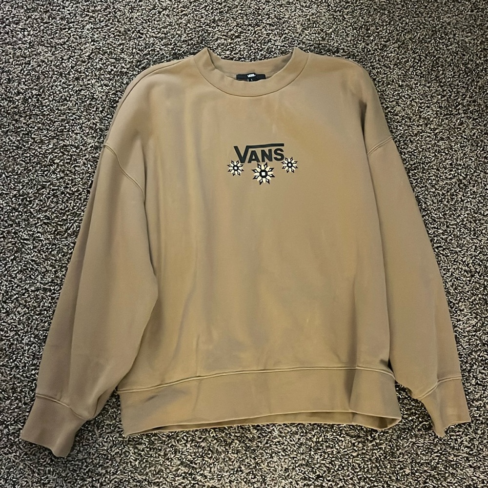 Women’s Vans Size L Sweater w/ Flowers